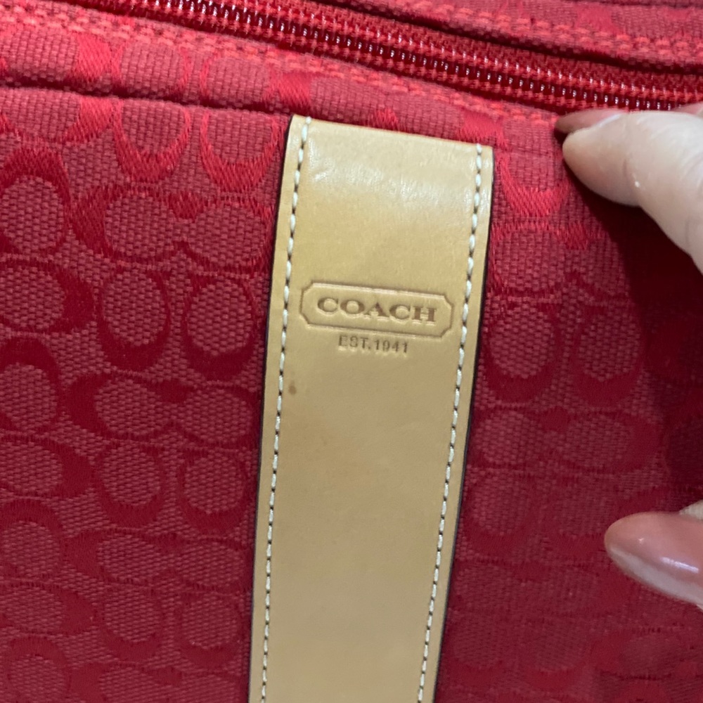 Authentic Coach laptop case.